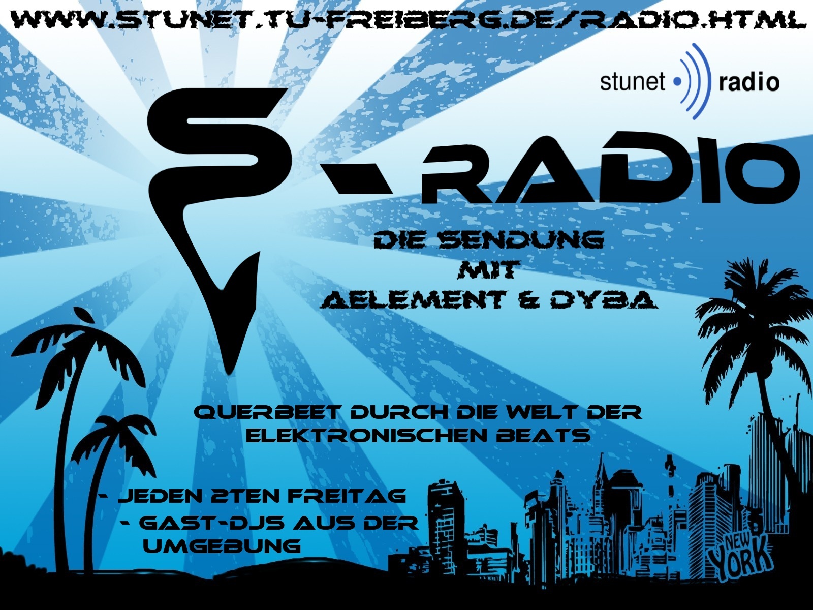 Snooze-Radio@STUNET-RADIO, dem CAMPUS-RADIO der TU Bergakademie in Freiberg/Sachsen